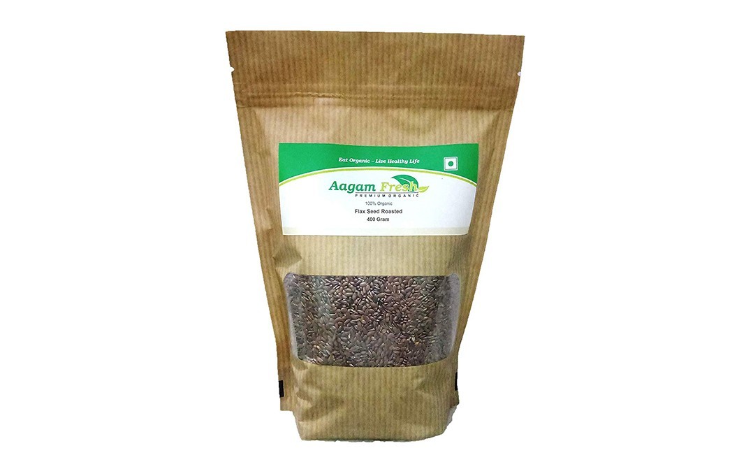 Aagam Fresh Flax Seed Roasted    Pack  400 grams